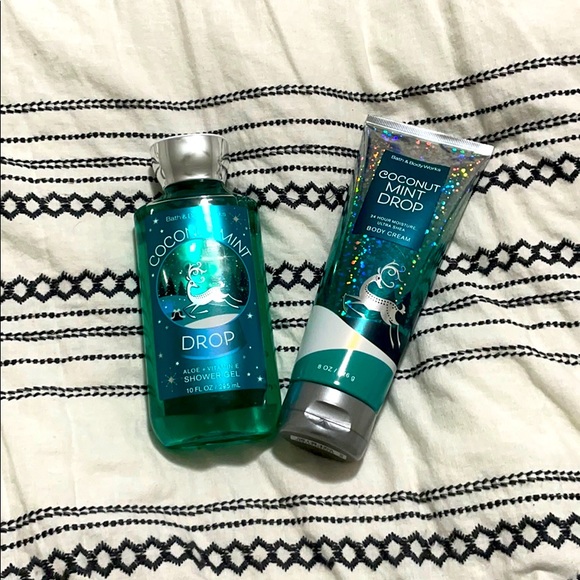 NWT Bath and Body Works Coconut Mint Drop Set 🥥